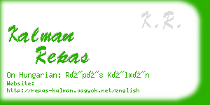 kalman repas business card